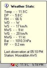 Weather Stats (Australian only) screenshot